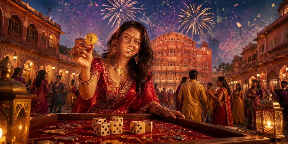 Young Indian woman enjoying mobile betting