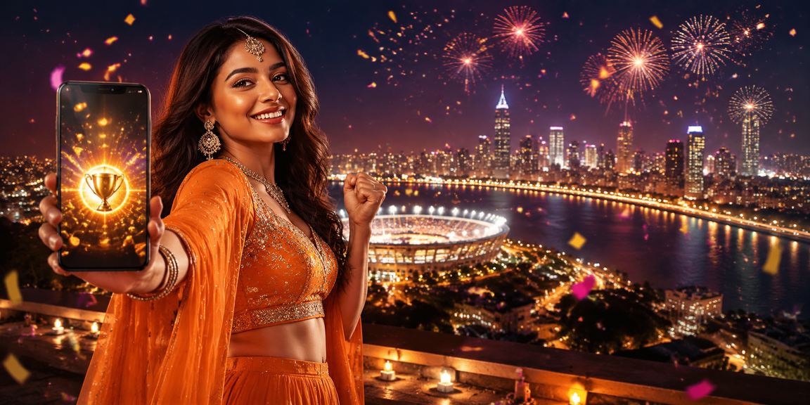 Vibrant Mumbai night market highlighting sports and entertainment